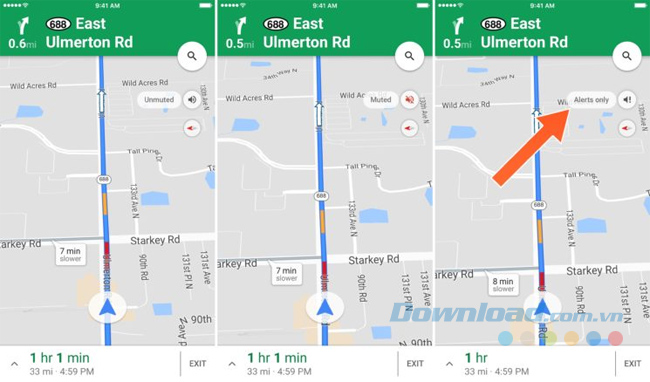 Tính năng Alerts only