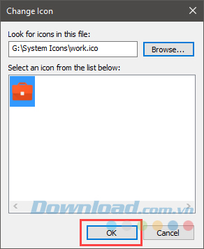 Chọn biểu tượng theo ý thích Chọn biểu tượng theo ý thích