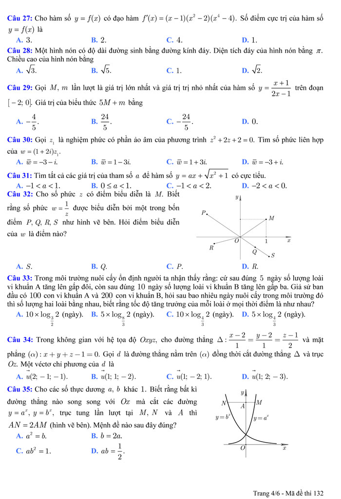 Đề thi thử THPT Quốc gia 2017 môn Toán