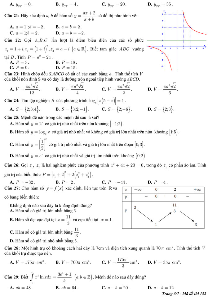Đề thi thử THPT Quốc gia năm 2017 môn Toán