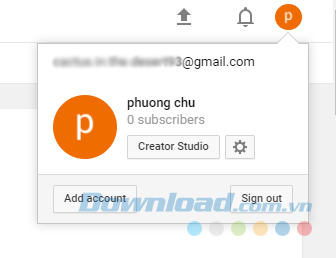 Truy cập vào mục cài đặt