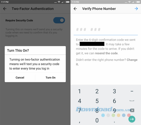 Nhập mã bảo mật