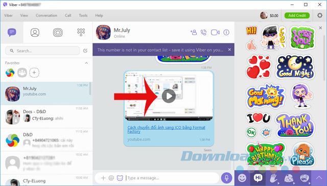 Xem Video khi đang chat trên máy tính