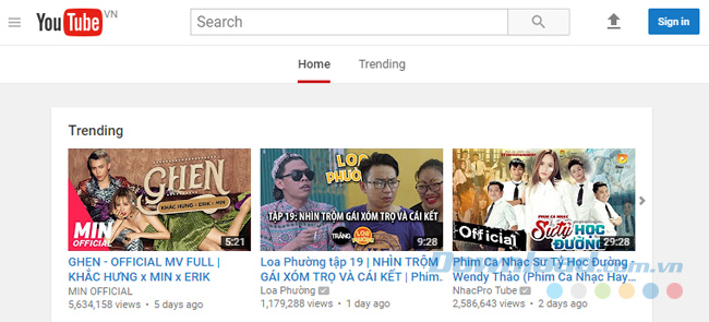 Đăng nhập vào YouTube Đăng nhập vào YouTube