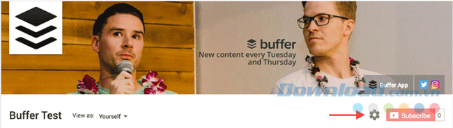 Click vào biểu tượng cài đặt Click vào biểu tượng cài đặt