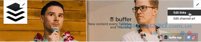 Chọn Edit links Chọn Edit links