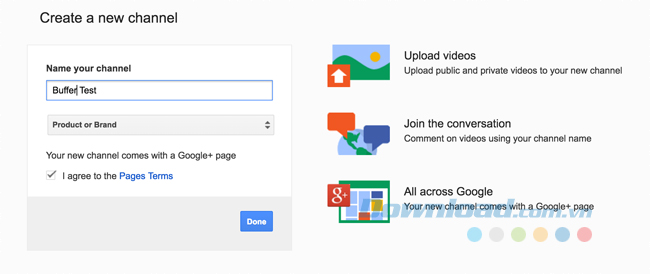 Các tùy chọn danh mục Các tùy chọn danh mục