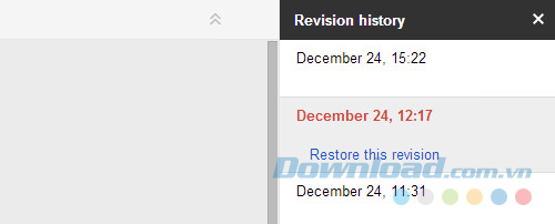 Sử dụng Revision history để khôi phục file đã xóa Sử dụng Revision history để khôi phục file đã xóa
