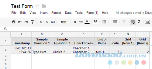 Bảng tính Bảng tính