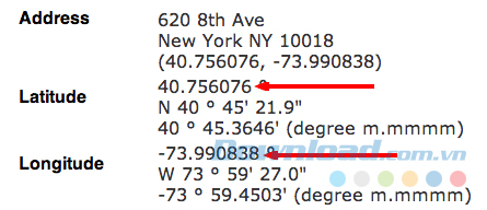 Chuyển địa chỉ thành tọa độ Chuyển địa chỉ thành tọa độ