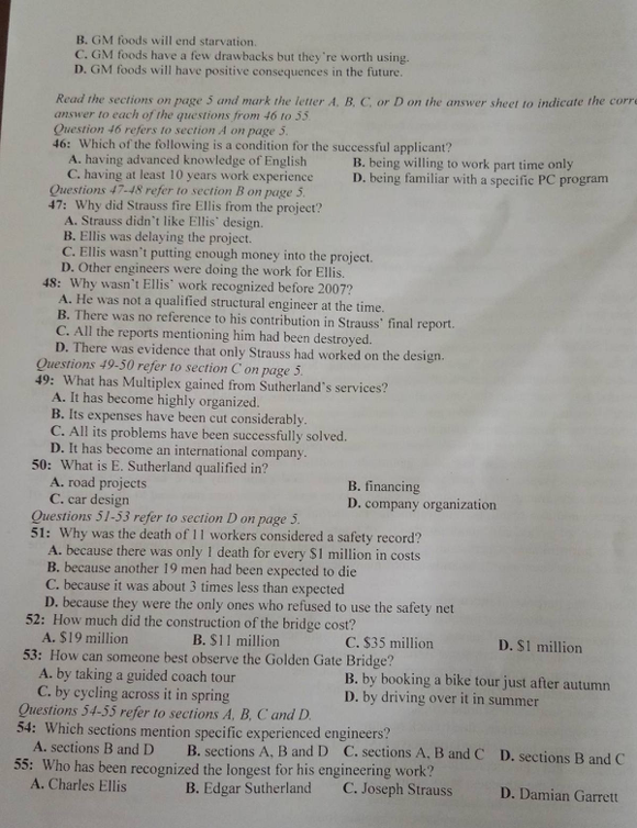 Đề thi tuyển sinh vào lớp 10 môn Tiếng Anh