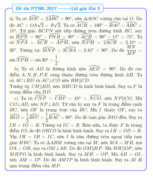 Đáp đề thi tuyển sinh vào lớp 10 môn Toán