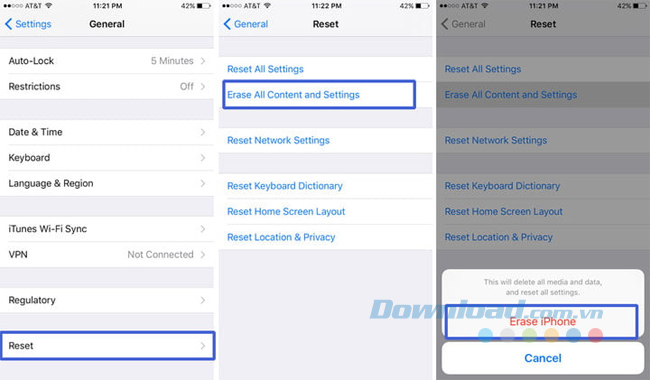 Khôi phục dữ liệu từ iCloud Khôi phục dữ liệu từ iCloud
