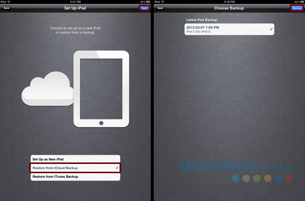 Khôi phục từ sao lưu Khôi phục từ sao lưu