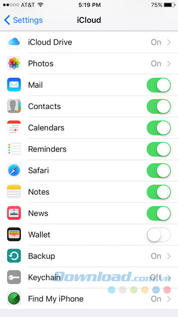 Kích hoạt iCloud Kích hoạt iCloud
