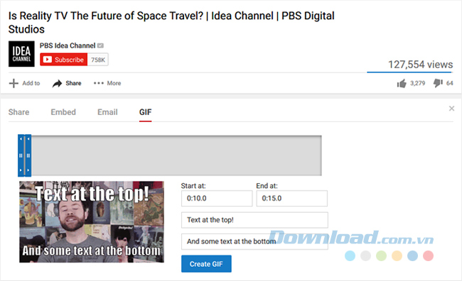 Chuyển video thành GIF