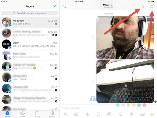 Thực hiện cuộc gọi audio hoặc video Thực hiện cuộc gọi audio hoặc video