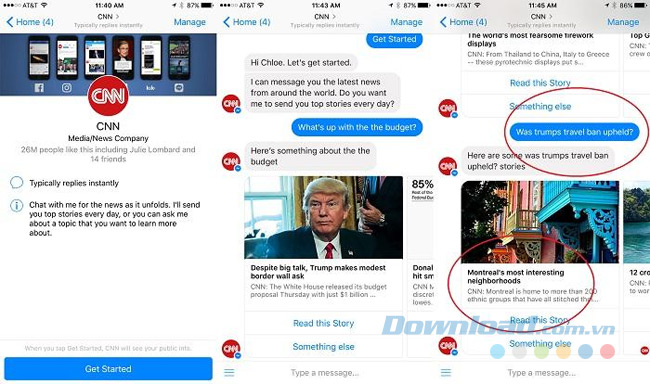 Tương tác với Bot