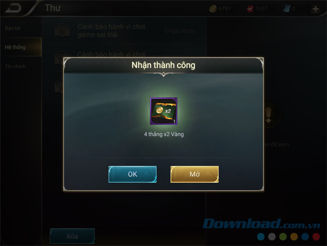 Nhận xong