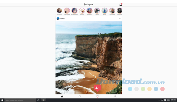 Ứng dụng Instagram cho máy tính