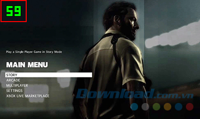 Số FPS màu xanh lá cây Số FPS màu xanh lá cây