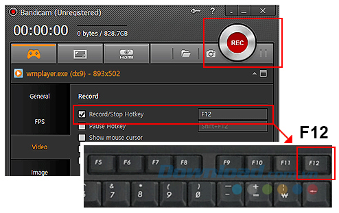 Nhấn nút Record Nhấn nút Record