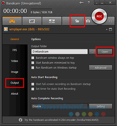 Click và nút Open Click và nút Open