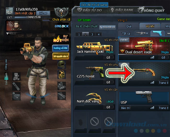 Thay đổi vũ khí Thay đổi vũ khí