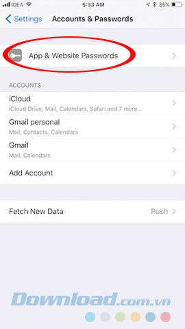 Account & Password Account & Password