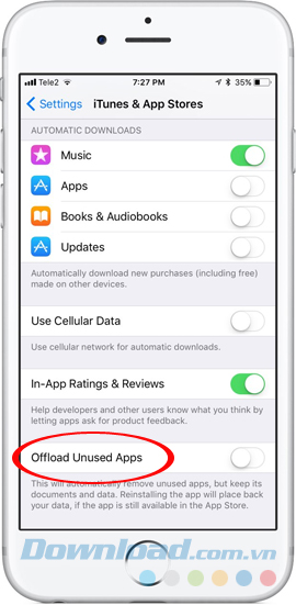 Offload Unused Apps Offload Unused Apps