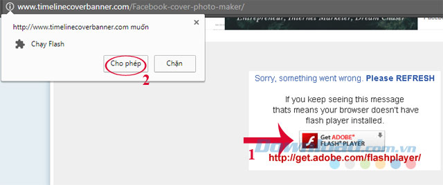 Cho phép chạy Flash trên máy tính