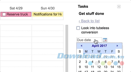 Thêm ngày cụ thể