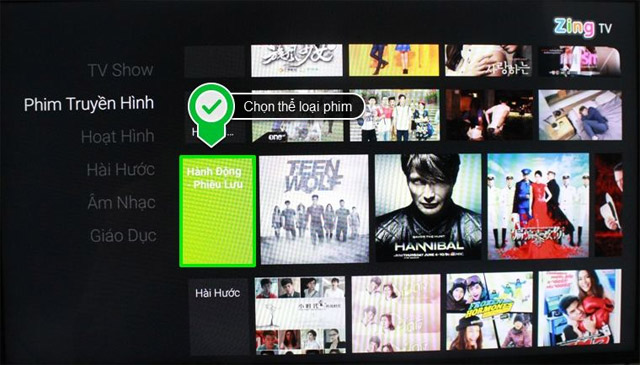 Chọn thể loại phim