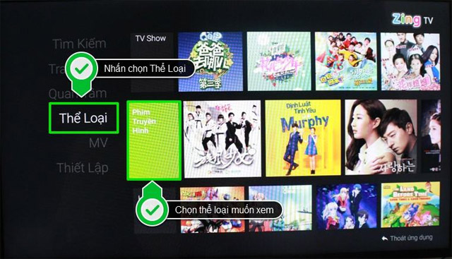 Chọn thể loại