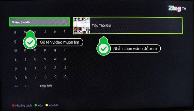 Gõ tên phim, video