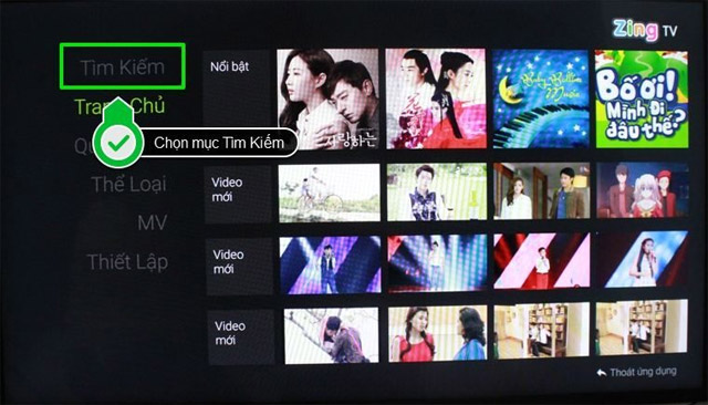 Nhấn chọn Tìm kiếm