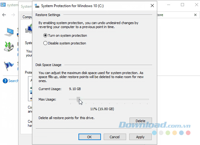 System Restore (Khôi phục hệ thống)