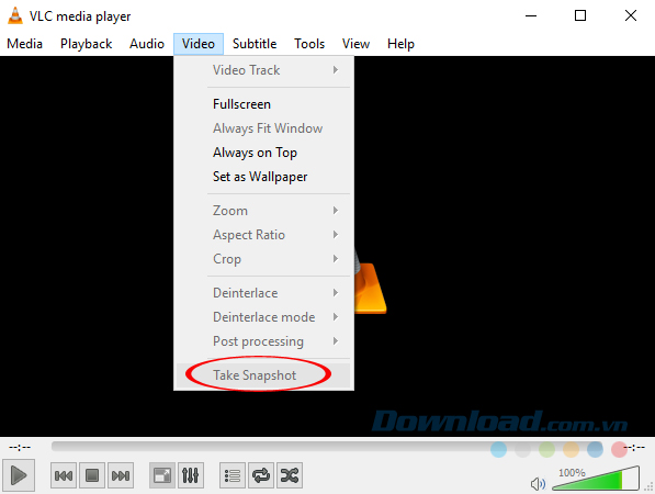 Chụp hình nhanh với VLC Chụp hình nhanh với VLC