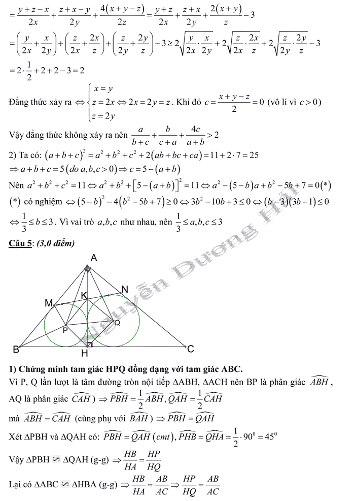 Đề thi vào lớp 10 môn Toán