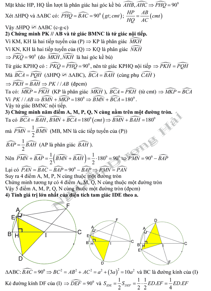 Đề thi vào lớp 10 môn Toán
