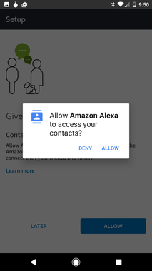 Cho phép ứng dụng truy cập vào danh sách liên lạc