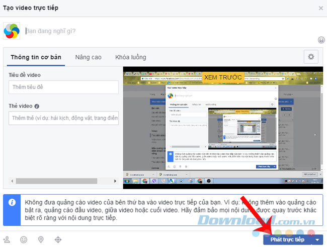 Phát trực tiếp Phát trực tiếp