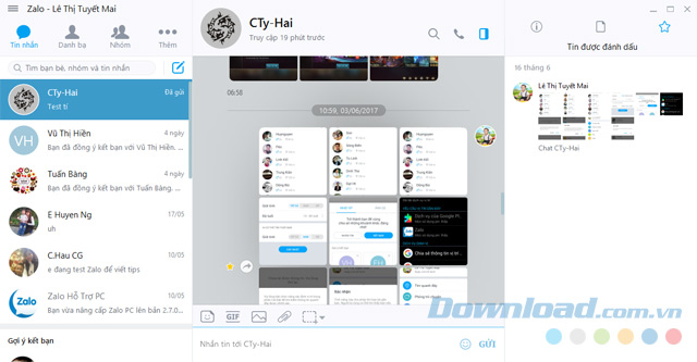 Nhận nhiều hình ảnh cùng lúc
