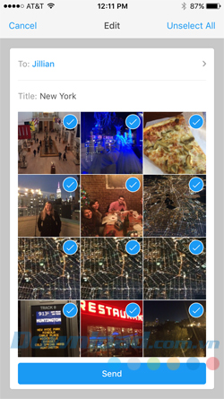 Tùy chọn gửi Tùy chọn gửi