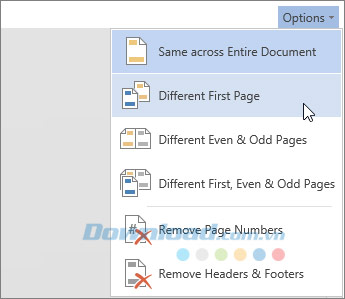 Chọn cách xuất hiện Chọn cách xuất hiện