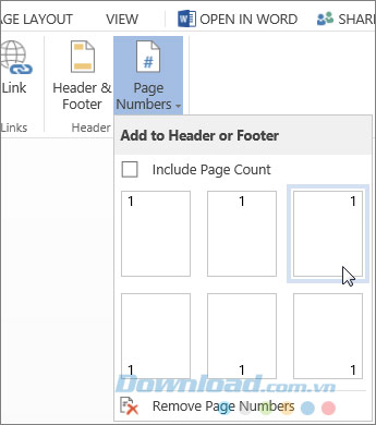 Thêm số trang Thêm số trang