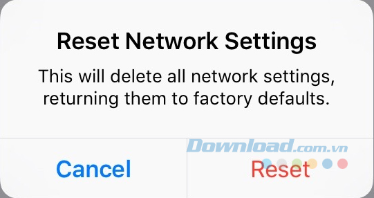 Đặt lại cài đặt mạng Đặt lại cài đặt mạng