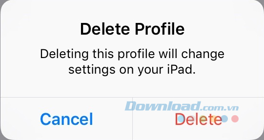 Xóa profile beta Xóa profile beta