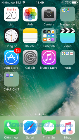 Tạo thư mục nhóm ứng dụng