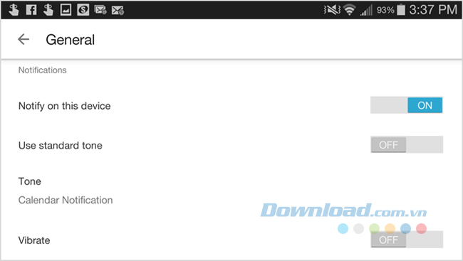 Trên thiết bị Android Trên thiết bị Android